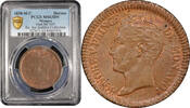 10 centimes Monaco 10 centimes 1838 M, PCGS MS63 BN, Prince Honore V (1819 - 1841) -
