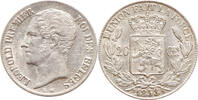 20 centimes Belgium 20 centimes 1853 LW, AU, King Leopold I (1832 - 1865) -
