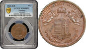 4 krajczar Hungary 4 krajczar 1868 KB, PCGS MS63 BN, Emperor Franz Joseph I (1848 - 1916) -