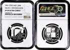 200 korun Czech Republic 200 korun 2001, NGC PF69 UC, 250th Anniversary - Death of Kilian Ignaz Dientzenhofer Top Pop -