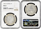 1 piastre French Indochina 1 piastre 1931, NGC MS61, French Indochina (1885 - 1954) -