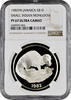 10 dollars Jamaica 10 dollars 1982, NGC PF67 UC, Small Indian Mongoose -