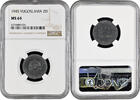 2 dinara Yugoslavia 2 dinara 1945, NGC MS64, Socialist Yugoslavia (1945 - 1992) -