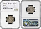 1 dinar Yugoslavia 1 dinar 1925, NGC MS64, King Alexander I (1921 - 1934) -