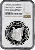 1 cordoba Nicaragua 1 cordoba 1991, NGC PF68 UC, Ibero-America - Two Worlds -