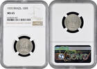 100 reis Brazil 100 reis 1935, NGC MS65, First Republic (1889 - 1942) -