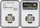 1 corona Austria 1 corona 1901, NGC MS63, Emperor Franz Joseph I (1848 - 1916) -