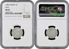3 kreuzer Austria 3 kreuzer 1688 HALL, NGC MS64, Emperor Leopold I (1657 - 1705) Top Pop -