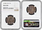 5 centesimi Italy 5 centesimi 1918 R, NGC MS63 BN, King Vittorio Emanuele III (1900-1946) -