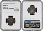 10 centesimi Vatican City 10 centesimi 1929, NGC MS64 BN, Pope Pius XI (1929 - 1938) -