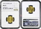 5 won South Korea 5 won 1972, NGC MS63, Republic of Korea (1966 - 1982) -
