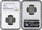 50 centesimi Vatican City 50 centesimi 1929, NGC MS65, Pope Pius XI (1929 - 1938) -