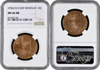 10 centesimi Somalia 10 centesimi 1950, NGC MS66 RB, UN trust territory under Italian administration (1950 - 1960) Top Pop 1/0 -