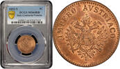 5 centesimi Lombardy-Venetia 5 centesimi 1852 V, PCGS MS64 RB, Franz Joseph I (1848-1866) -