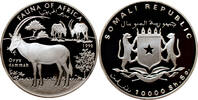 10.000 shillings Somalia 10.000 shillings 1998, PROOF, Fauna of Africa - Oryx Dammah -