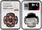 20 lari Georgia 20 lari 2015, NGC PF70 UC, 20th Anniversary - Lari Top Pop 2/0 -