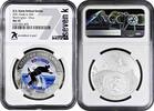 5 dollars Cook Islands 5 dollars 2021, NGC MS70, U.S. State Animal - Washington. Orca -