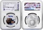 5 dollars Cook Islands 5 dollars 2021, NGC MS70, U.S. State Animal - New York. Beaver -