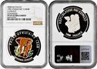 1000 francs Congo Republic 1000 francs 1996, NGC PF67 UC, African Fauna - Elephant silver -