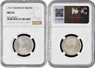 1 krone Norway 1 krone 1917, NGC MS62, King Haakon VII (1906 - 1957) silver coin -