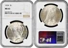 1 dollar USA 1 dollar 1924, NGC MS63, Peace Dollar silver coin -