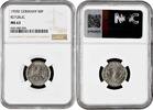 50 reichspfennig Germany 50 reichspfennig 1935 E, NGC MS63, Weimar Republic (1924-1938) Pop 1/1 -