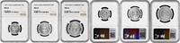 Cambodia centimes 1953, NGC MS64-66 ESSAI SET, Norodom Sihanouk (1953 - 1955) -