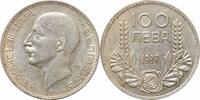 100 leva Bulgaria 100 leva 1937, AU, Tsar Boris III (1918 - 1943) silver coin -