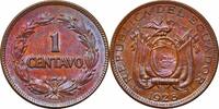 1 centavo Ecuador 1 centavo 1928, UNC, República del Ecuador (1919 - 1987) -