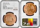 10 kip Laos 10 kip 1988, NGC MS69 RD, Five Mast Clipper - Copper Top Pop 1/0 -