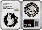 5 pesos Mexico 5 pesos 1998 Mo, NGC PF68 UC, World Wildlife Fund - Wolf -