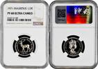 1/2 rupee Mauritius 1/2 rupee 1971, NGC PF68 UC, Queen Elizabeth II (1953 - 1986) -