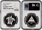 10 cordobas Nicaragua 10 cordobas 2017, NGC PF70 UC, Olive ridley sea turtle Top Pop 2/0 -