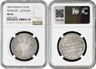 1 thaler Frankfurt 1 thaler 1859, NGC MS63, 100th Anniv. - Birth of Friedrich Schiller -