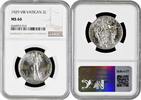 2 lire Vatican City 2 lire 1929, NGC MS66, Pope Pius XI (1929 - 1938) -