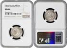 10 centimes Belgium 10 centimes 1862, NGC MS66, King Leopold I (1832 - 1865) -