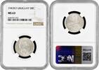 50 centesimos Uruguay 50 centesimos 1943 So, NGC MS63, Peso (1862 - 1974) silver coin -