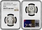 20 riels Cambodia 20 riels 1988, NGC MS69, UEFA - Germany 1988 Top Pop 2/0 -