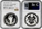 10 hryven Ukraine 10 hryven 2000, NGC PF69 UC, World War II Anniversary silver coin -