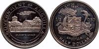 1/2 dollar Anguilla 1/2 dollar 1970, PROOF, British Overseas Territories (1968 - 1970) -