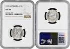 1 bolivar Venezuela 1 bolivar 1945, NGC AU58, United States of Venezuela (1879 - 1952) -