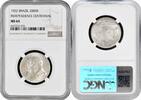 2000 reis Brazil 2000 reis 1922, NGC MS64, Independence Centennial silver coin -