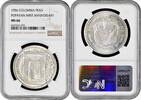 1 peso Colombia 1 peso 1956, NGC MS66, 200th Anniversary - Popayan Mint -