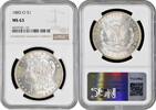 1 Dollar USA 1 Dollar 1885 O, NGC MS63, Morgan Dollar silver coin -