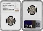 5 centavos Dominican Republic 5 centavos 1963, NGC MS66, Republic Restoration -