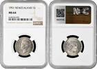 1 shilling New Zealand 1 shilling 1951, NGC MS64, King George VI (1937 - 1952) Pop 5/2 -