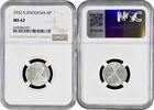 6 pence Southern Rhodesia 6 pence 1932, NGC MS62, British colony (1932 - 1955) Silver -
