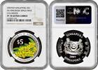 5 dollars Singapore 5 dollars 2007, NGC PF70 UC, Orchids - Dendrobium Singa Mas -