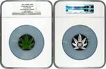 100 francs Benin 100 francs 2011, NGC PR69 UC, Cannabis sativa colorized silver Top Pop -