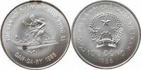 Vietnam 100 dong 1986, BU, Calgary Olympics - Skiing silver coin -